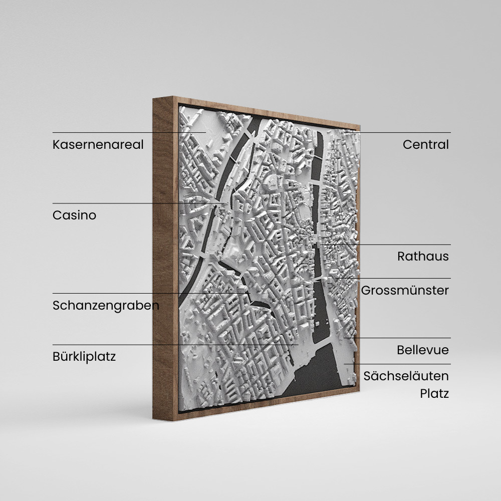 Zürich Zentrum 3D Druck