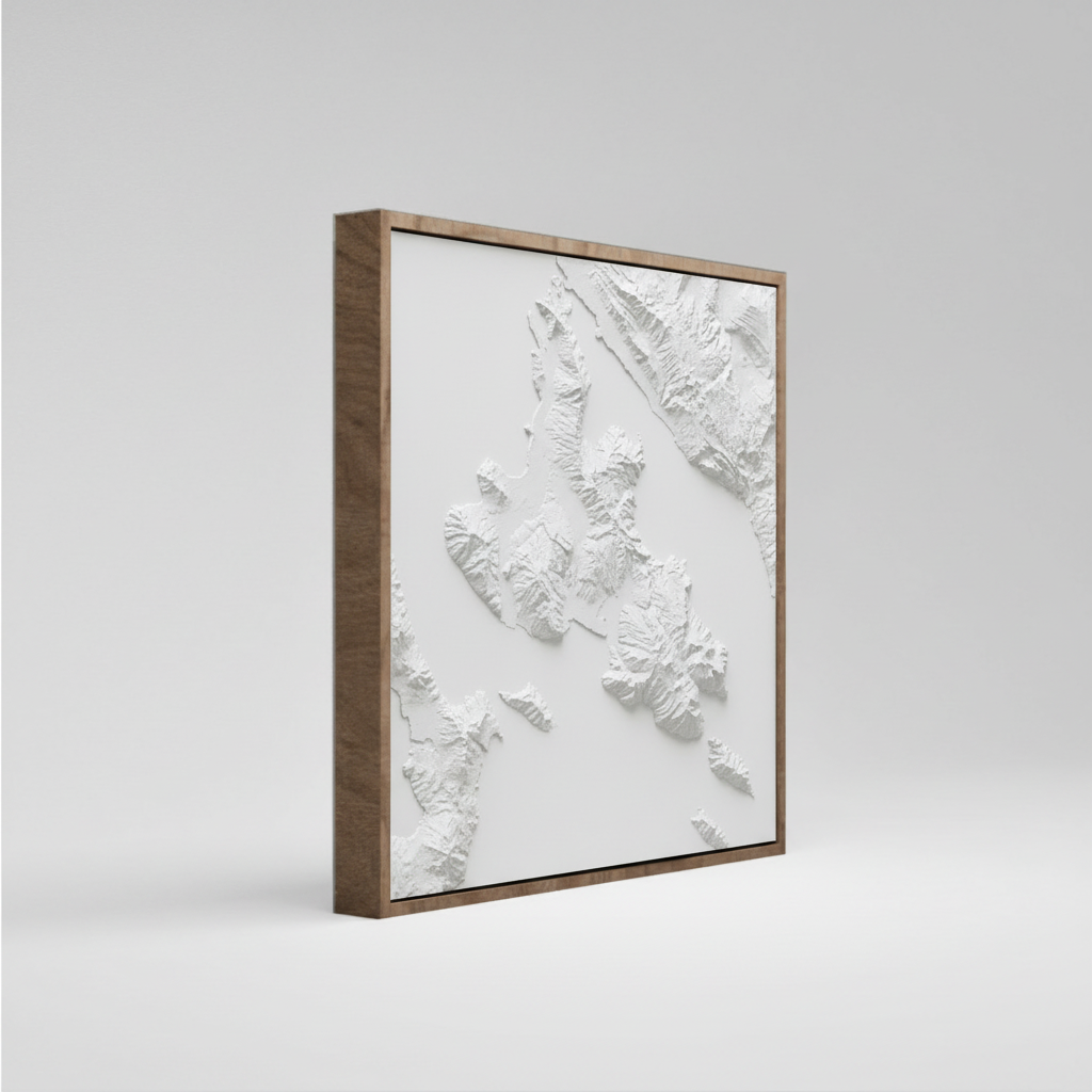 Atelier Momol Krk Topografiemodell, Ansicht von links