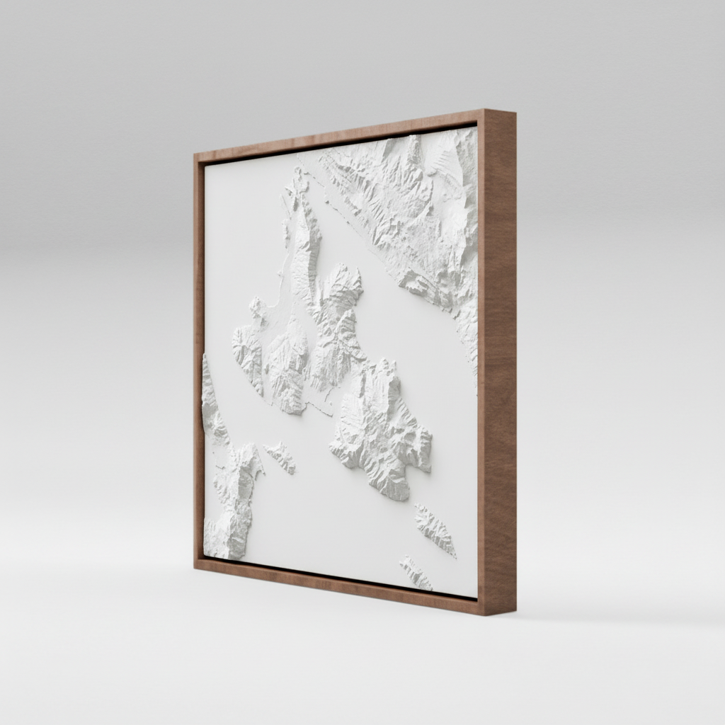 Atelier Momol Krk Topografiemodell, Ansicht von rechts